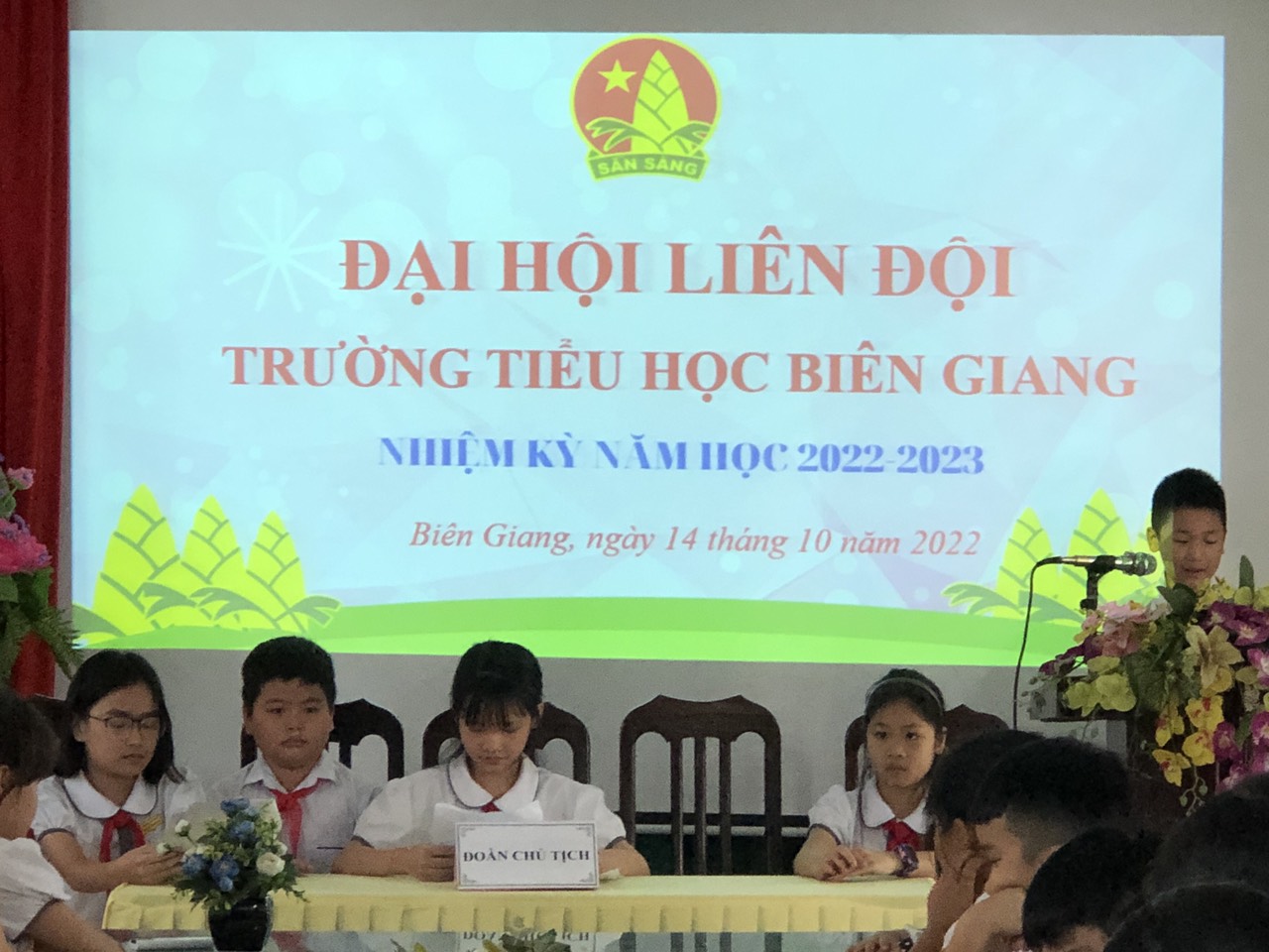 Đại hội liên đội trường Tiểu học Biên Giang  năm học 2022-2023